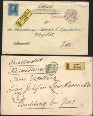 Poststück - Österr. meist Monarchie - Briefmarken und Ansichtskarten