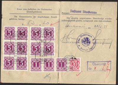 Poststück - Österr. - Partie frankierte - Stamps and postcards