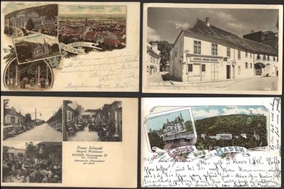 Poststück - Partie AK Baden u. Umgebung, - Briefmarken und Ansichtskarten