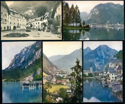 Poststück - Partie AK OÖ Verlag Brüder Kohn mit Golling - Unterach -Hallstatt - Aussee - Gmunden - St. Gilgen, - Stamps and postcards