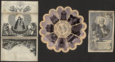 Poststück - Partie Heiligenbilder mit älteren Stücken, - Stamps and postcards