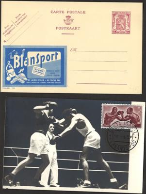 Poststück - Partie Motivbelege u.a. mit Autosport - Schach - Wein - Tiere, - Stamps and postcards