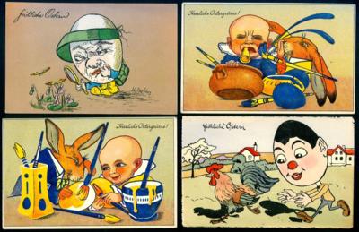 Poststück - Partie Motivkarten "Ostern" auch mit seltenen Motiven, - Známky a pohlednice