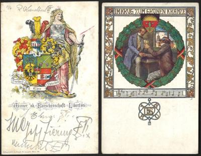 Poststück - Partie Motivkarten u.a. mit Schulverein - Frauen, - Známky a pohlednice