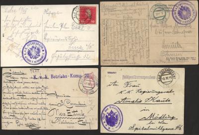 Poststück - Partie Österr. Feldpost - Stamps and postcards