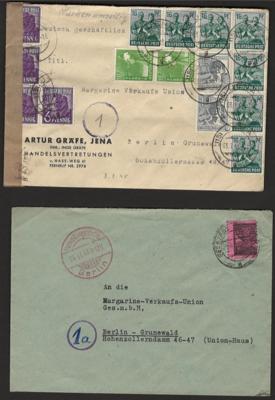 Poststück - Partie Poststücke Sowjetische Zone, - Francobolli e cartoline