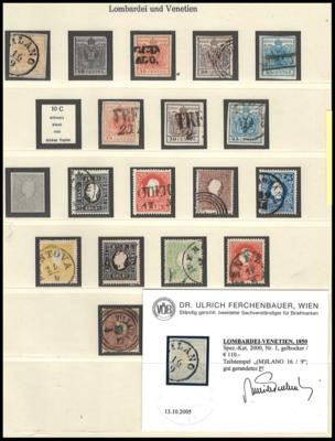 .gestempelt - Sammlung Lombardei mit Feldpost - Bosnien und Levante, - Známky a pohlednice