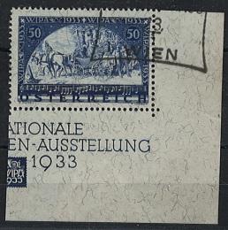 .gestempelt - WIPA FASER AUS WIPABLOCK (rechte untere Ecke), - Stamps and postcards