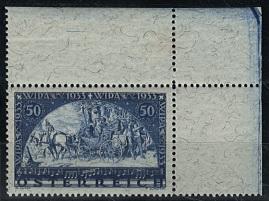 * - WIPA Faser von der rechten oberen Bogenecke, - Stamps and postcards