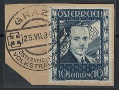 Briefstück - Österr. 10 S Dollfuß auf - Francobolli e cartoline