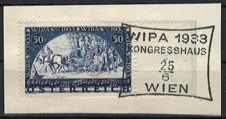 Briefstück - WIPA glatt vom rechten - Stamps and postcards