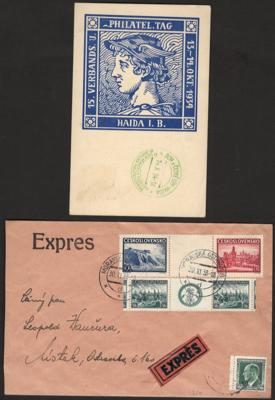 Poststück/Briefstück - Partie Belege Tschechosl., - Francobolli e cartoline