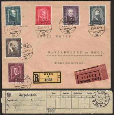 Poststück/Briefstück - Partie Poststücke - Briefmarken und Ansichtskarten