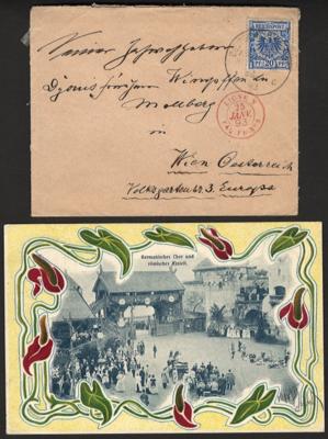 Poststück/Briefstück - Partie Poststücke D.Reich, - Briefmarken und Ansichtskarten