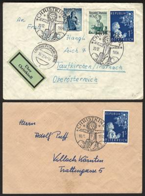 Poststück - Kl. Partie Christkindl ab 1954, - Stamps and postcards