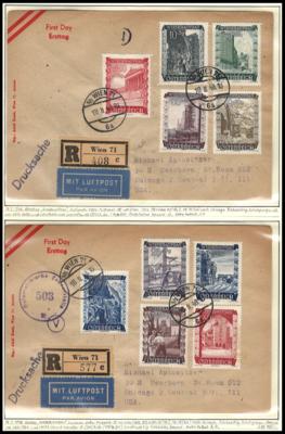 Poststück - Österr. 1947/1957 - 23 div. Postbelege, - Stamps and postcards