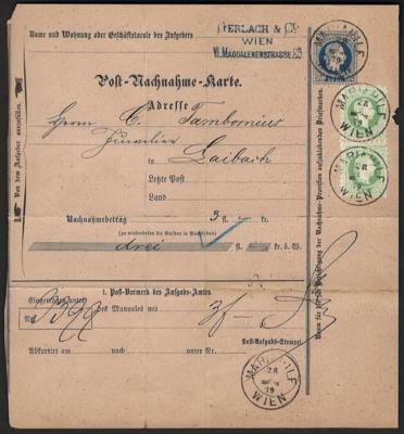 Poststück - Österr. Ausg. 1867 - 16 Belege und 1883 - 4 Belege, - Známky a pohlednice