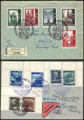 Poststück - Österr. - Partie Poststücke ab ca. 1946, - Stamps and postcards