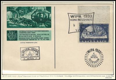 Poststück - Österr. WIPA Faser Oberrandstück - Briefmarken und Ansichtskarten