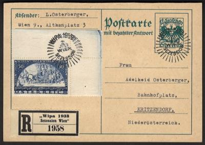 Poststück - Österr. WIPA glatt von - Stamps and postcards
