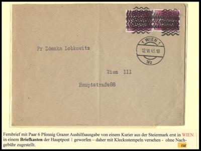 Poststück - Österreich 2 dekorative - Známky a pohlednice