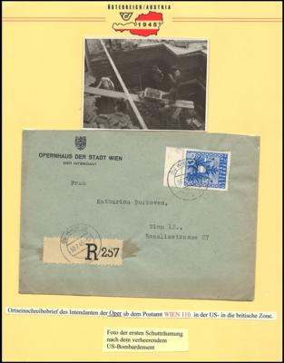Poststück - Österreich umfangreiche Kulturdokumentation Musik 1945, - Stamps and postcards