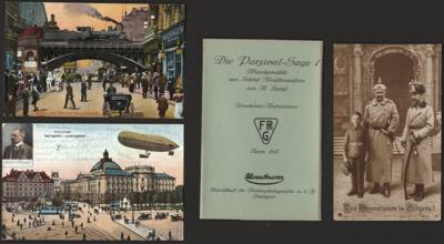Poststück - Partie Motiv- und Ansichtskarten meist Bezug D.Reich, - Briefmarken und Ansichtskarten