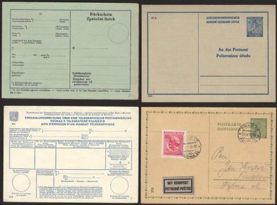 Poststück - Partie Postformulare Böhmen u. Mähren ungebr. oder verwendet, - Briefmarken und Ansichtskarten