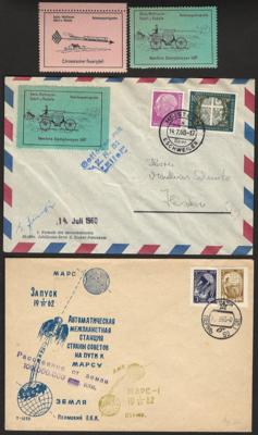 Poststück - Sammlung Raketenpost europa u. Übersee auch Österreich, - Briefmarken und Ansichtskarten