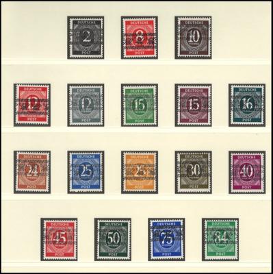** - Bizone Mr. 52 I/II - 68 I/II - laut Fotoattest Schlegel sind "Marken u. Aufdrucke echt, - Briefmarken und Ansichtskarten