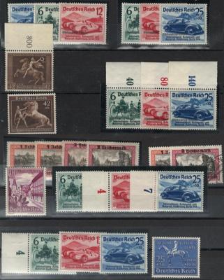 **/gestempelt/Briefstück/* - Partie D.Reich 1938/1945, - Známky a pohlednice