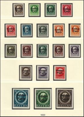 .gestempelt/*/** - Sammlung Bayern, - Stamps and postcards