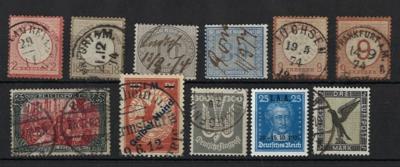 .gestempelt/*/** - Sammlung D.Reich 1872/1932 u.a. Nr. 27a gestempelt mit seltener Entwertung von JÜCHSEN (Fotoattest Sommer), - Stamps and postcards