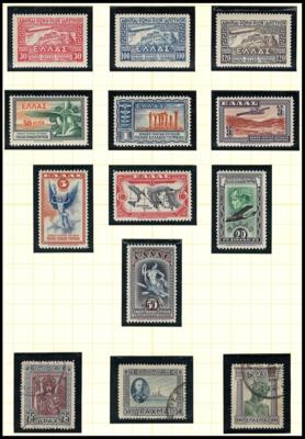 .gestempelt/**/* - Sammlung Griechenland ca. 1896/1988 u.a. mit Nr. 427/46 **, - Briefmarken und Ansichtskarten