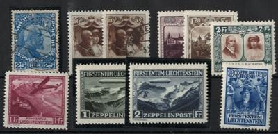 */**/gestempelt - Sammlung Liechtenstein ca. 1912/1984, - Stamps and postcards