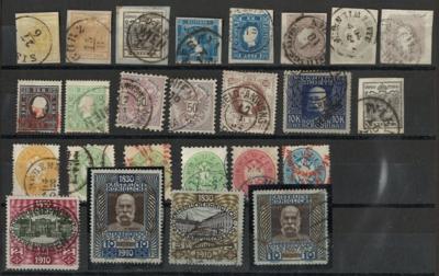 .gestempelt/* - Sammlung Österr. Monarchie ab 1850 mit etwas Feldpost und Levante, - Stamps and postcards