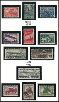 .gestempelt/*/** - Sammlung Rußland bzw. UDSSR ca. 1865/1960, - Francobolli e cartoline