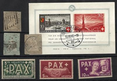 .gestempelt/**/* - Sammlung Schweiz ca.1854/1960, - Stamps and postcards
