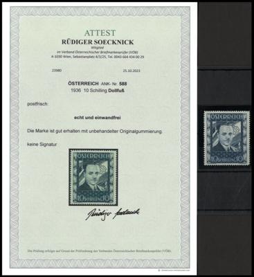 ** - Österr. - 10S DOLLFUSS - laut - Stamps and postcards