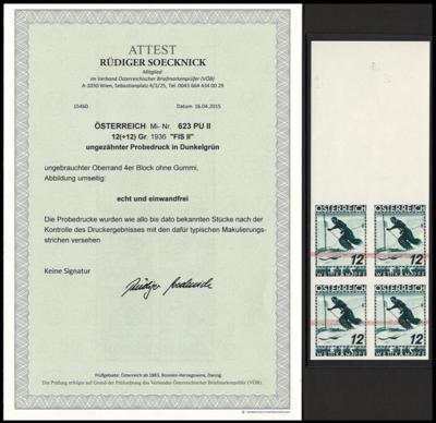 (*) - Österr. Nr. 623 PU II (12 Gr. FIS - Briefmarken und Ansichtskarten