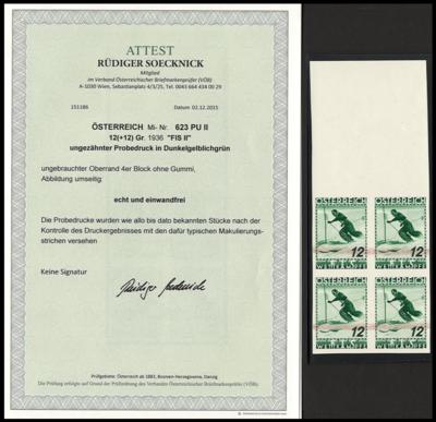 (*) - Österr. Nr. 623 PU II (12 Gr. FIS - Briefmarken und Ansichtskarten
