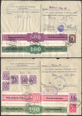 Poststück/Briefstück - Österr. Reichh. Partie - Briefmarken und Ansichtskarten