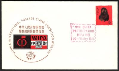 Poststück - China - offizieller Briefumschlag - Známky a pohlednice