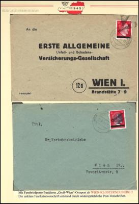 Poststück - (Groß) Wien XXVI Kierling, - Francobolli e cartoline