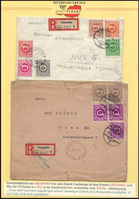 Poststück - Kärnten 1945 - ca. 35 Belege, - Stamps and postcards