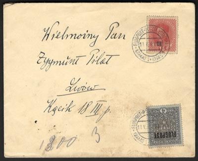 Poststück - Österr. 36 Stück Flugpost 1918 in stark unterschiedl. Erh. mit Wien - Krakau, - Francobolli e cartoline