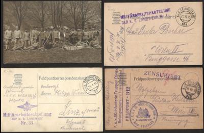 Poststück - Österr. Feldpost WK I - Stamps and postcards