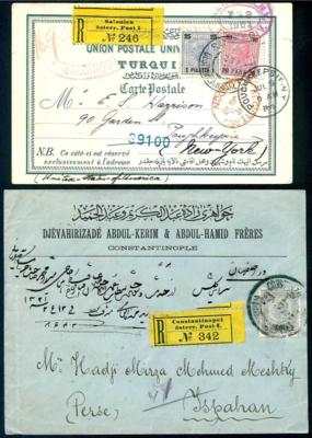 Poststück - Österr. Post in d. Levante 14 Belege mit Ausg. 1900/06 u.a. Rhodos, - Známky a pohlednice