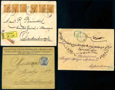 Poststück - Österr. Post in d. LEVANTE - Francobolli e cartoline