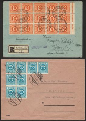 Poststück - Österr. Posthornfrankaturen, - Stamps and postcards